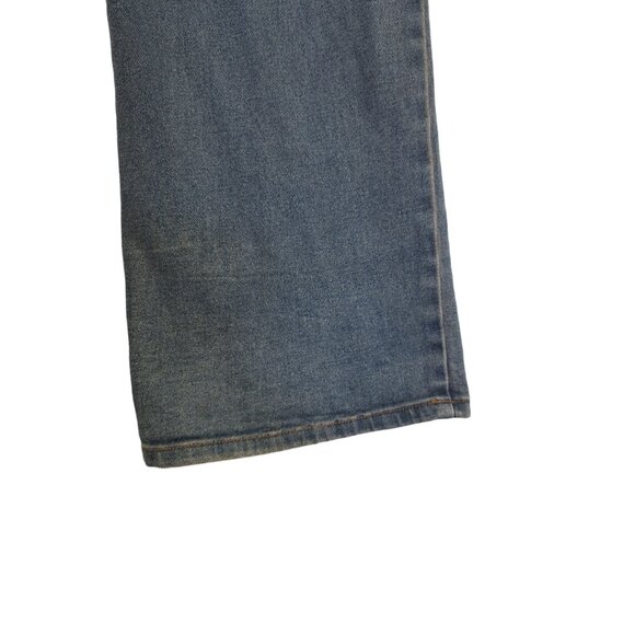 Vtg.90s Y2K Navi XL Bootcut Flare Jeans Boho 16-18 USA Funky Lace-Up Denim - Picture 13 of 16